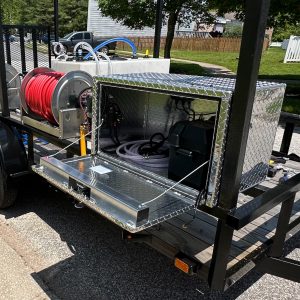 12v softwash box on trailer