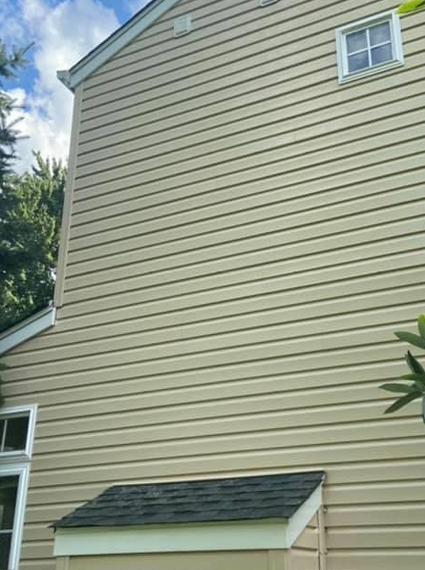 after vinyl siding house wash