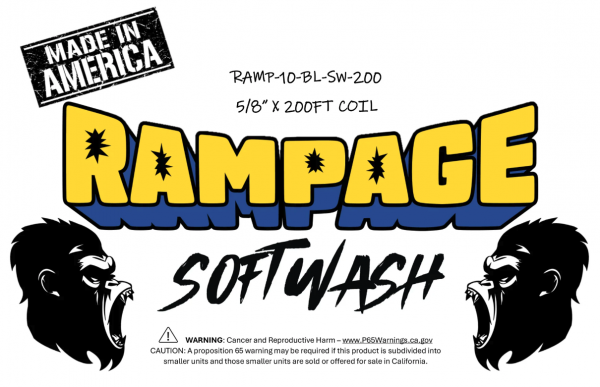 Rampage 5/8" Blue 200ft Softwash Hose - Image 4