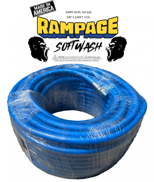 Rampage 5/8" Blue 200ft Softwash Hose